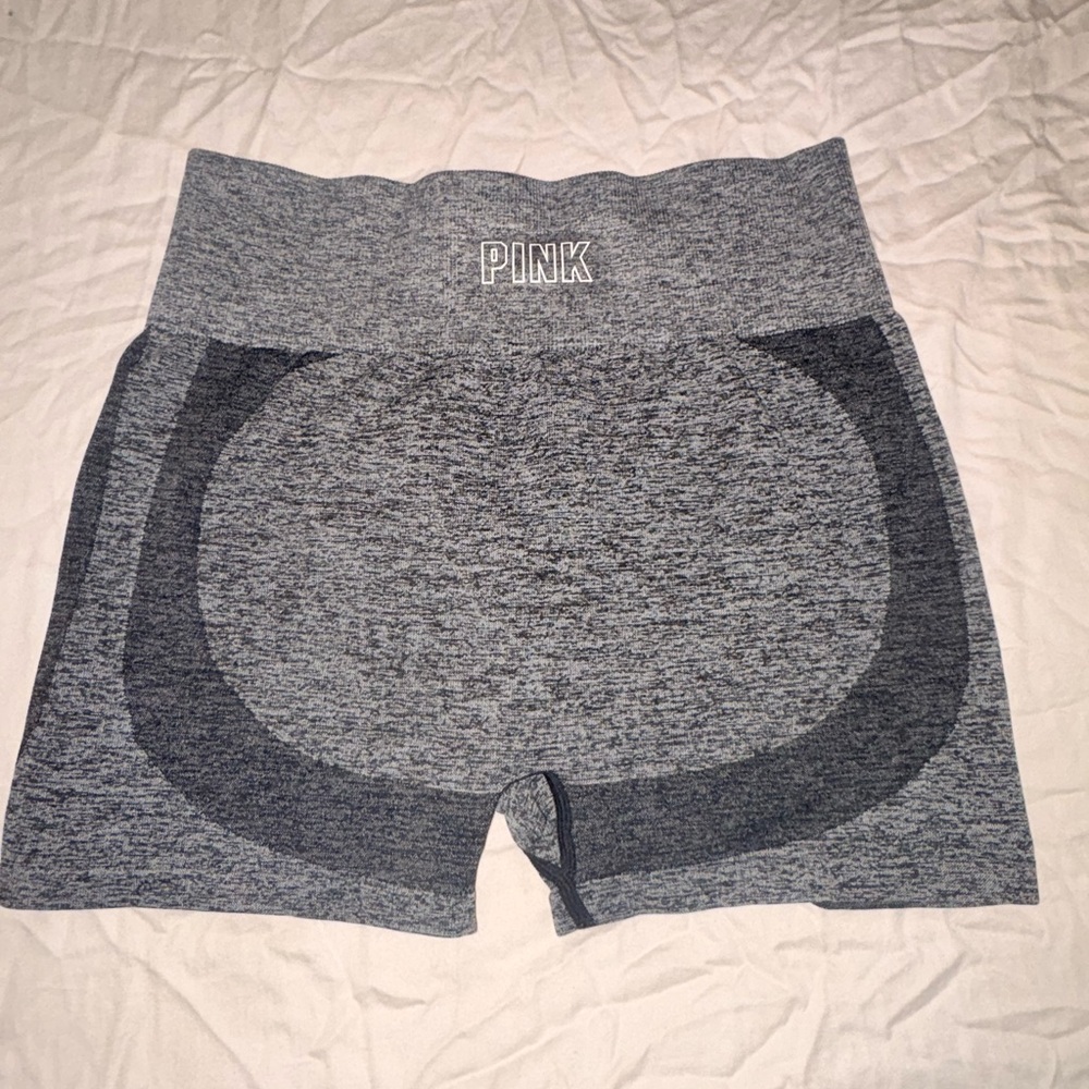 PINK Victoria's Secret Heathered Gray Athletic Shorts